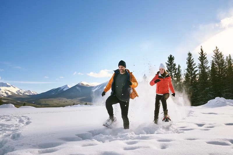 snowshoeing in Kananaskis