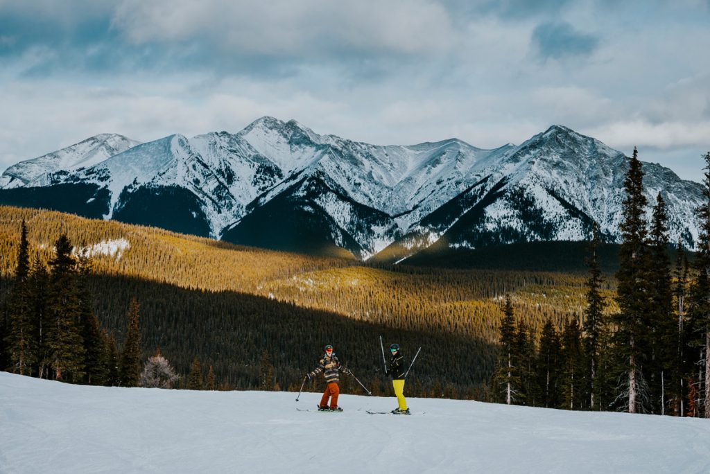 Skiing at Nakiska
